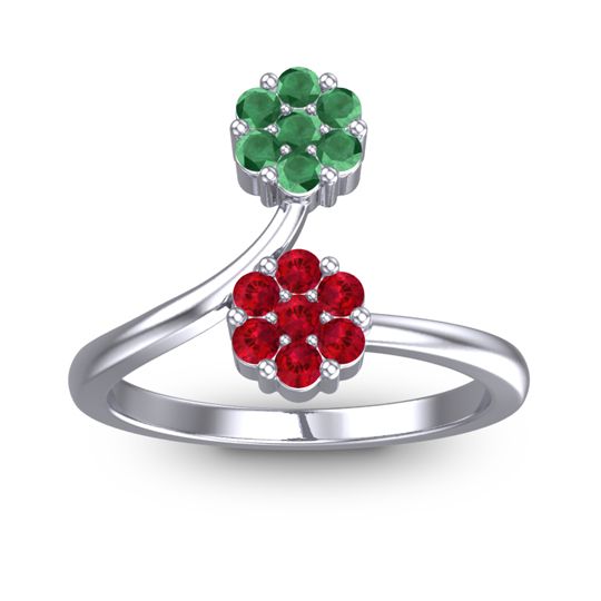 Petite Floral Yamaka Ring