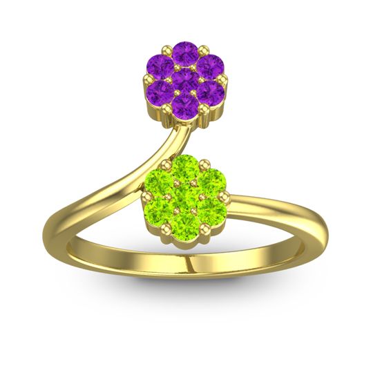 Petite Floral Yamaka Ring