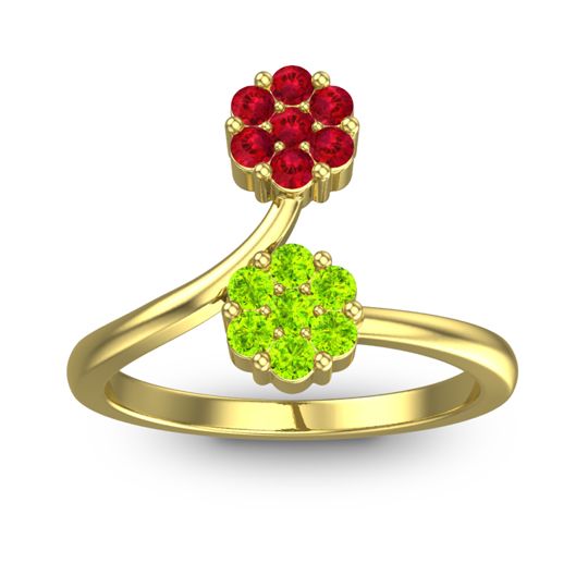 Petite Floral Yamaka Ring