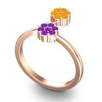 Petite Floral Yamaka Ring