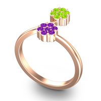 Petite Floral Yamaka Ring