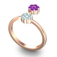 Petite Floral Yamaka Ring