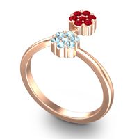 Petite Floral Yamaka Ring
