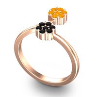 Petite Floral Yamaka Ring