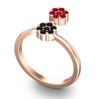 Petite Floral Yamaka Ring