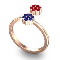 Petite Floral Yamaka Ring