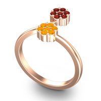 Petite Floral Yamaka Ring