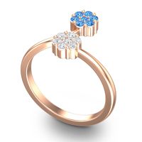 Petite Floral Yamaka Ring