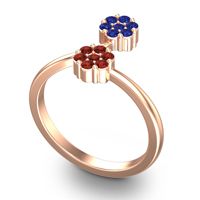 Petite Floral Yamaka Ring