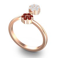 Petite Floral Yamaka Ring