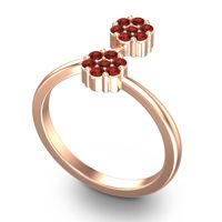 Petite Floral Yamaka Ring