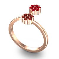 Petite Floral Yamaka Ring