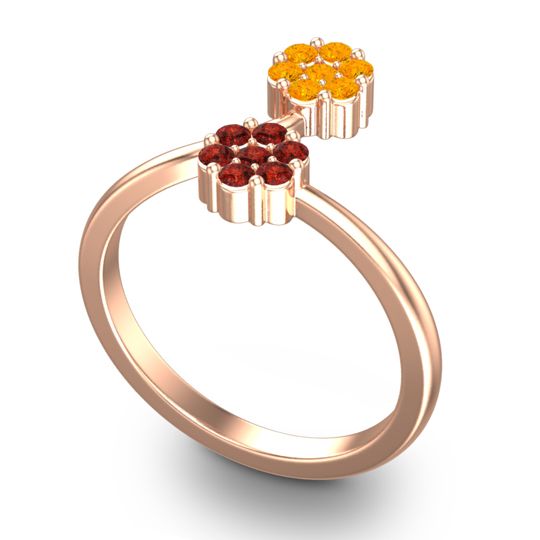 Petite Floral Yamaka Ring