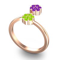 Petite Floral Yamaka Ring