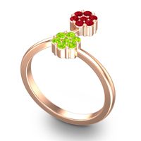 Petite Floral Yamaka Ring