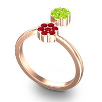 Petite Floral Yamaka Ring