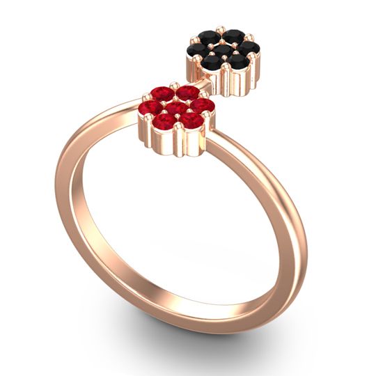 Petite Floral Yamaka Ring