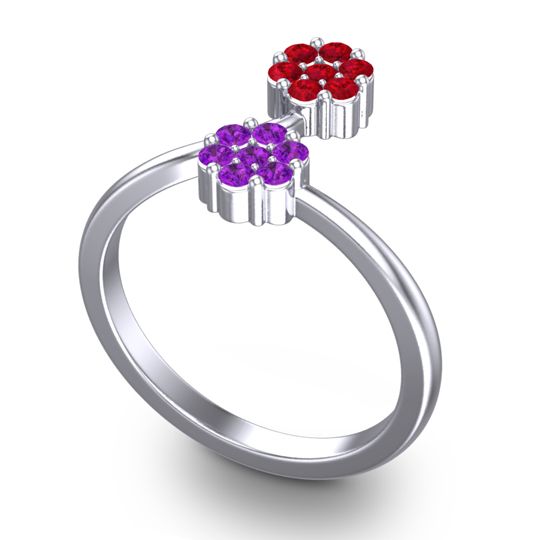 Petite Floral Yamaka Ring