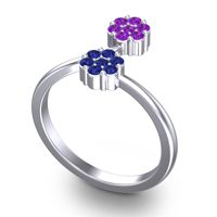 Petite Floral Yamaka Ring