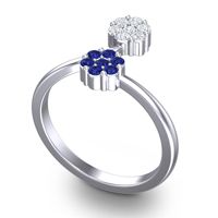 Petite Floral Yamaka Ring