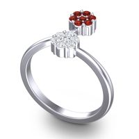 Petite Floral Yamaka Ring