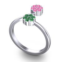 Petite Floral Yamaka Ring