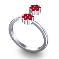 Petite Floral Yamaka Ring