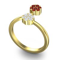 Petite Floral Yamaka Ring
