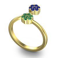 Petite Floral Yamaka Ring