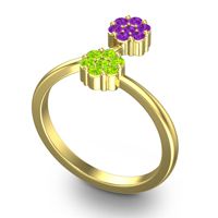 Petite Floral Yamaka Ring