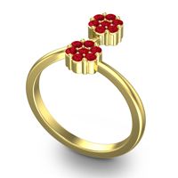 Petite Floral Yamaka Ring