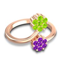 Petite Floral Yamaka Ring