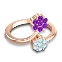 Petite Floral Yamaka Ring