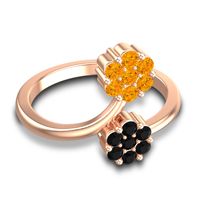 Petite Floral Yamaka Ring
