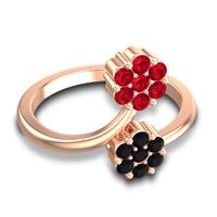 Petite Floral Yamaka Ring