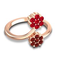 Petite Floral Yamaka Ring