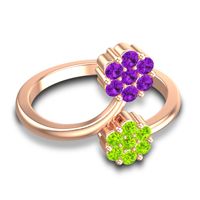 Petite Floral Yamaka Ring