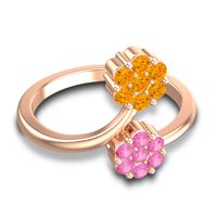 Petite Floral Yamaka Ring