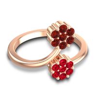 Petite Floral Yamaka Ring