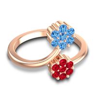 Petite Floral Yamaka Ring