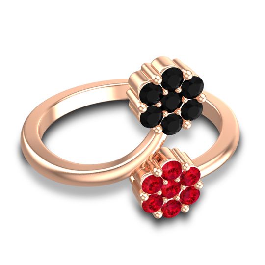 Petite Floral Yamaka Ring