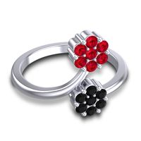 Petite Floral Yamaka Ring