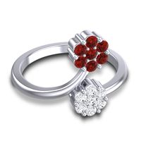 Petite Floral Yamaka Ring