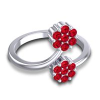 Petite Floral Yamaka Ring