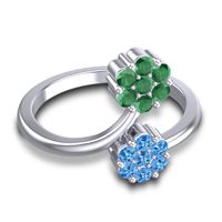 Petite Floral Yamaka Ring