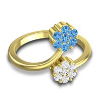 Petite Floral Yamaka Ring