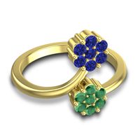 Petite Floral Yamaka Ring