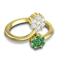 Petite Floral Yamaka Ring