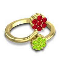 Petite Floral Yamaka Ring