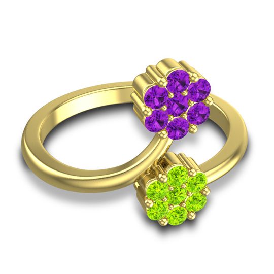 Petite Floral Yamaka Ring